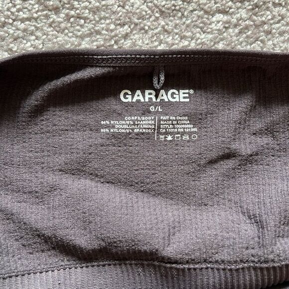 Garage Grey Halter Crop Top - Picture 3 of 3